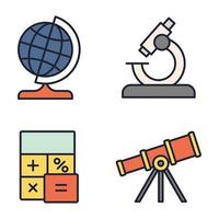 education set icon symbol template for graphic and web design collection logo vector illustration