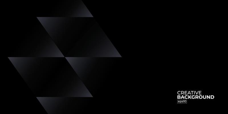 Black premium abstract background with luxury gradient geometric elements. Rich background for exclusive design.