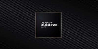 Black premium abstract background with luxury gradient geometric elements. Rich background for exclusive design. vector