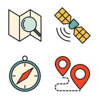 Navigation set icon symbol template for graphic and web design collection logo vector illustration