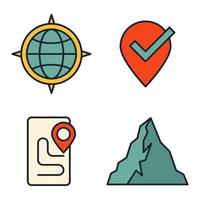 Navigation set icon symbol template for graphic and web design collection logo vector illustration