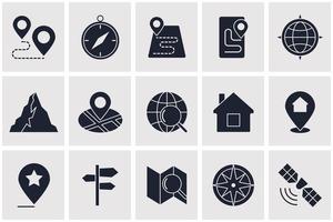 Navigation set icon symbol template for graphic and web design collection logo vector illustration