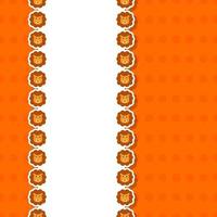 Lion with frame for banner, poster, and greeting card vector