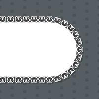 Skunk with frame for banner, poster, and greeting card vector