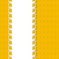 Giraffe with frame for banner, poster, and greeting card vector