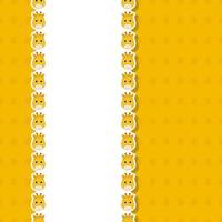 Giraffe with frame for banner, poster, and greeting card vector