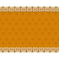 Bear with frame for banner, poster, and greeting card vector