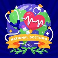 National Doctor Day Concept vector