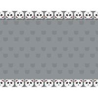 Panda with frame for banner, poster, and greeting card vector
