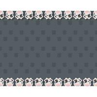 Cow with frame for banner, poster, and greeting card vector