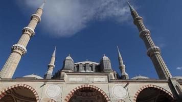 selimiye moskee. edirne stad van turkije. selimiye-moskee in Edirne, de hoofdstad van het Ottomaanse rijk. video