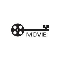 plantilla de logotipo de cine y cine vector