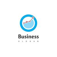 Business Logo With Good Progress Diagram For Business or sales company vector