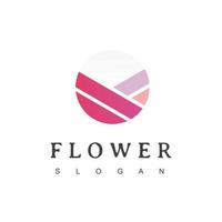 Flower logo. Floral icon. Floral emblem. Cosmetics, Spa, Hotel, Beauty salon, Decoration, Boutique logo. vector