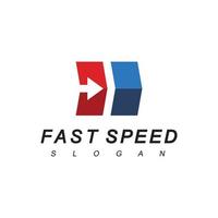 Fast Logistic Logo Design Template vector