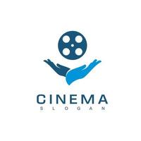 plantilla de logotipo de cine y cine vector