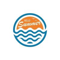 Hello Summer Vector Illustration