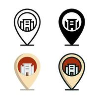 Location Icon Set Style Collection