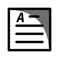 Document icon template vector