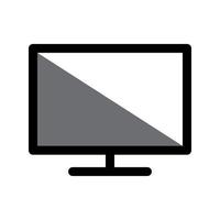 monitor icon template vector