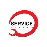 Repair And Service Logo Template vector