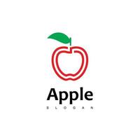 vector de diseño de logotipo de manzana