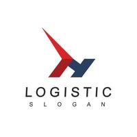 Letter N, Logistic Logo Template, Expedition And Transportation Business Icon vector