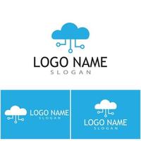 Technology logo template vector illustration