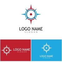 Compass icon Vector Illustration design Logo template