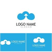 Cloud template vector icon illustration design