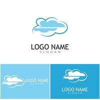 Cloud template vector icon illustration design