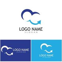 Cloud template vector icon illustration design