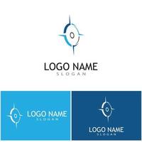 Compass icon Vector Illustration design Logo template