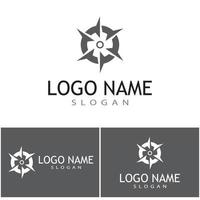 Compass icon Vector Illustration design Logo template