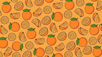 Orange Background Pattern Vector Isolated