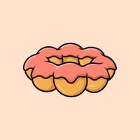 Mochi Donuts Vector Cartoon Illustration