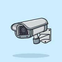 ilustración de vector de dibujos animados de cámara de vigilancia