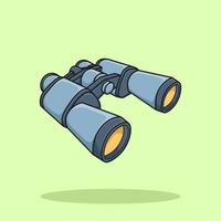 Ilustración de vector de dibujos animados de binoculares aislado