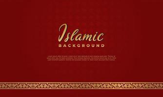 Arabic elegant luxury ornamental islamic background with islamic pattern decorative ornament vector