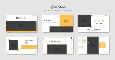 minimalist presentation premium template vector