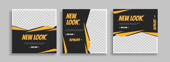 sosial media post template vector