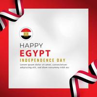 feliz día de la independencia de egipto 23 de julio celebración vector diseño ilustración. plantilla para poster, pancarta, publicidad, tarjeta de felicitación o elemento de diseño de impresión