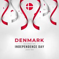 Happy Denmark Independence Day June 5th Celebration Vector Design Illustration. Template for Poster, Banner, Advertising, Greeting Card or Print Design Element