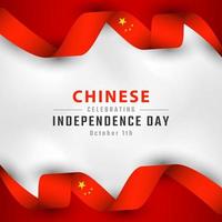 Happy Chinese National Day Celebration Vector Design Illustration. Template for Poster, Banner, Advertising, Greeting Card or Print Design Element