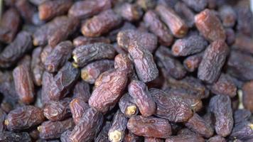 Dried dates. Dried dates, which have an important place in Islam, are the month of Ramadan. video