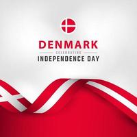 Happy Denmark Independence Day June 5th Celebration Vector Design Illustration. Template for Poster, Banner, Advertising, Greeting Card or Print Design Element
