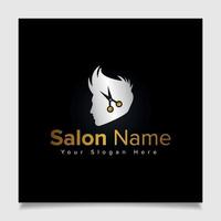 diseño de logotipo de salón de belleza vector