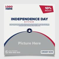 USA Independence Day Design Template vector