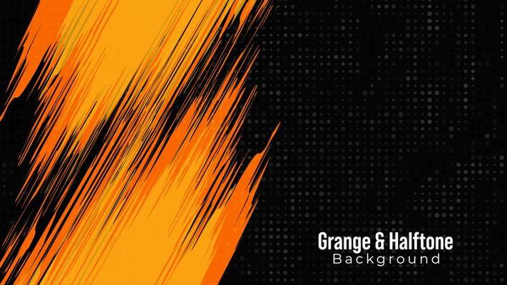 Grunge halftone abstract pattern vector background