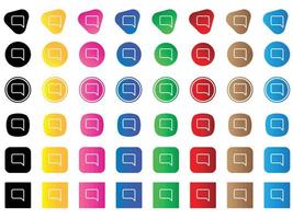 chat right icon . web icon set . icons collection. Simple vector illustration.